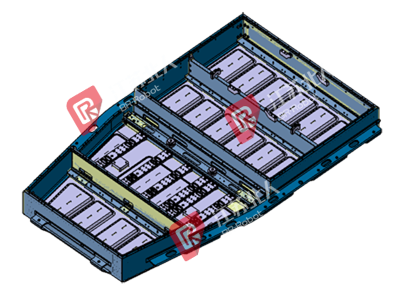 A battery box production line A battery box production line