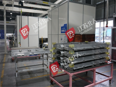 A battery box production line A battery box production line