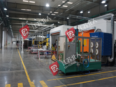 A battery box production line A battery box production line