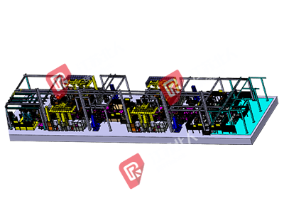 Excavator cockpit automated production line Excavator cockpit automated production line